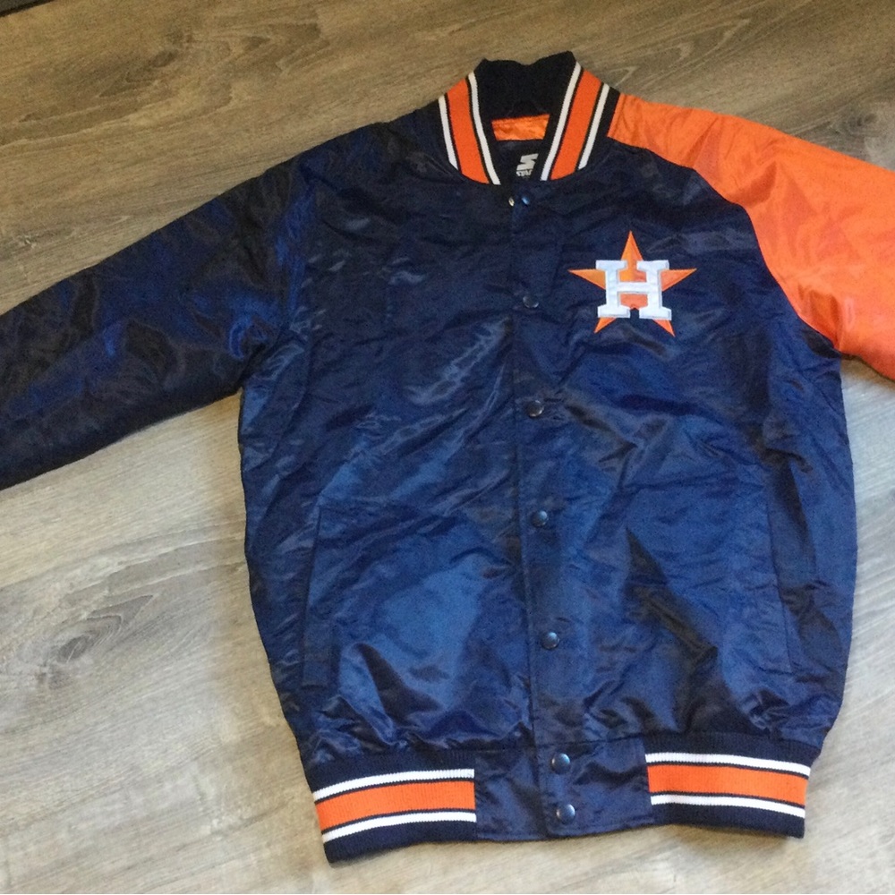 BRAND NEW STARTER HOUSTON ASTROS JACKET SIZE LARGE FOR SALE $75